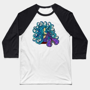 Blue Mermaid Baseball T-Shirt